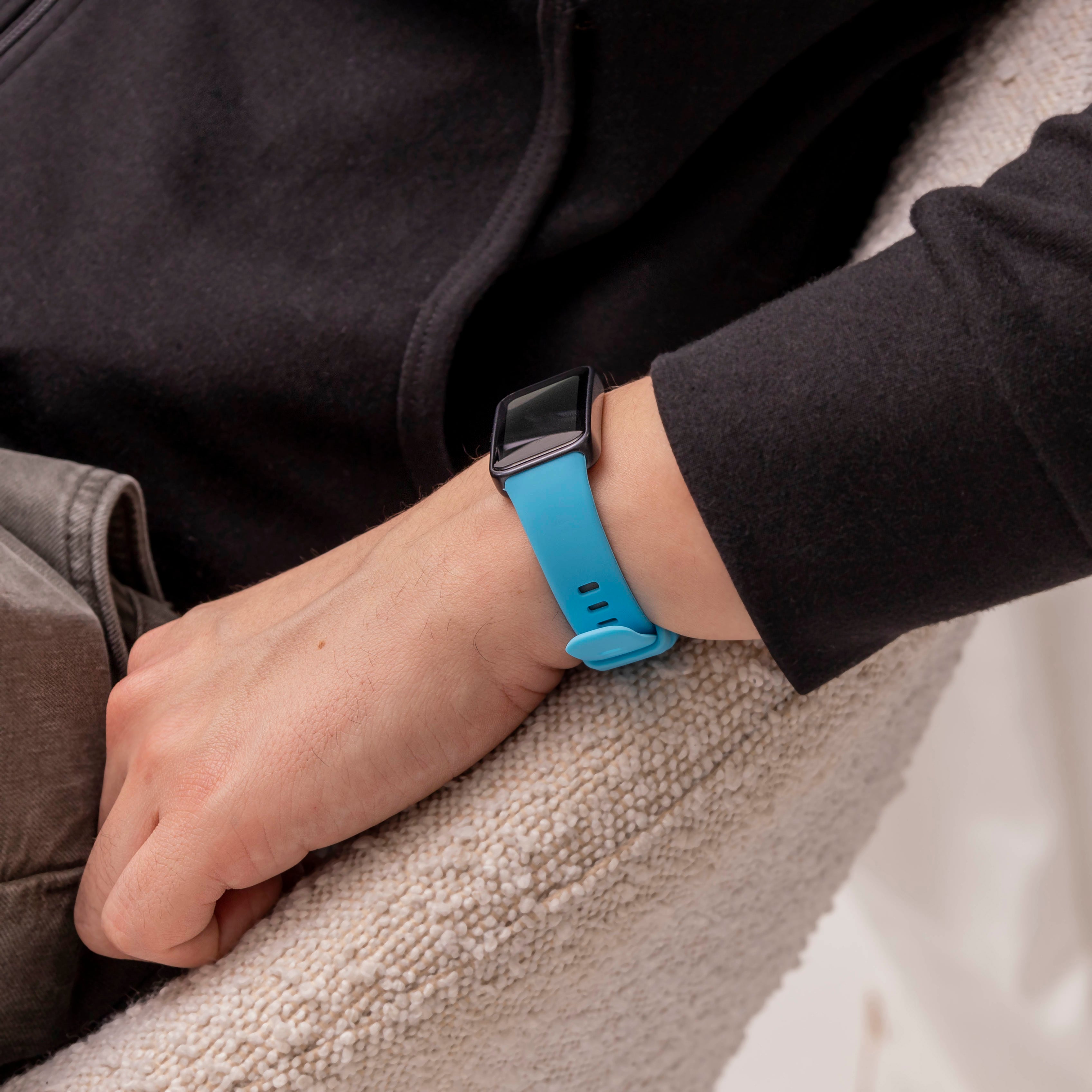 Bracelet silicone classique Huawei Band 8 (bleu clair)