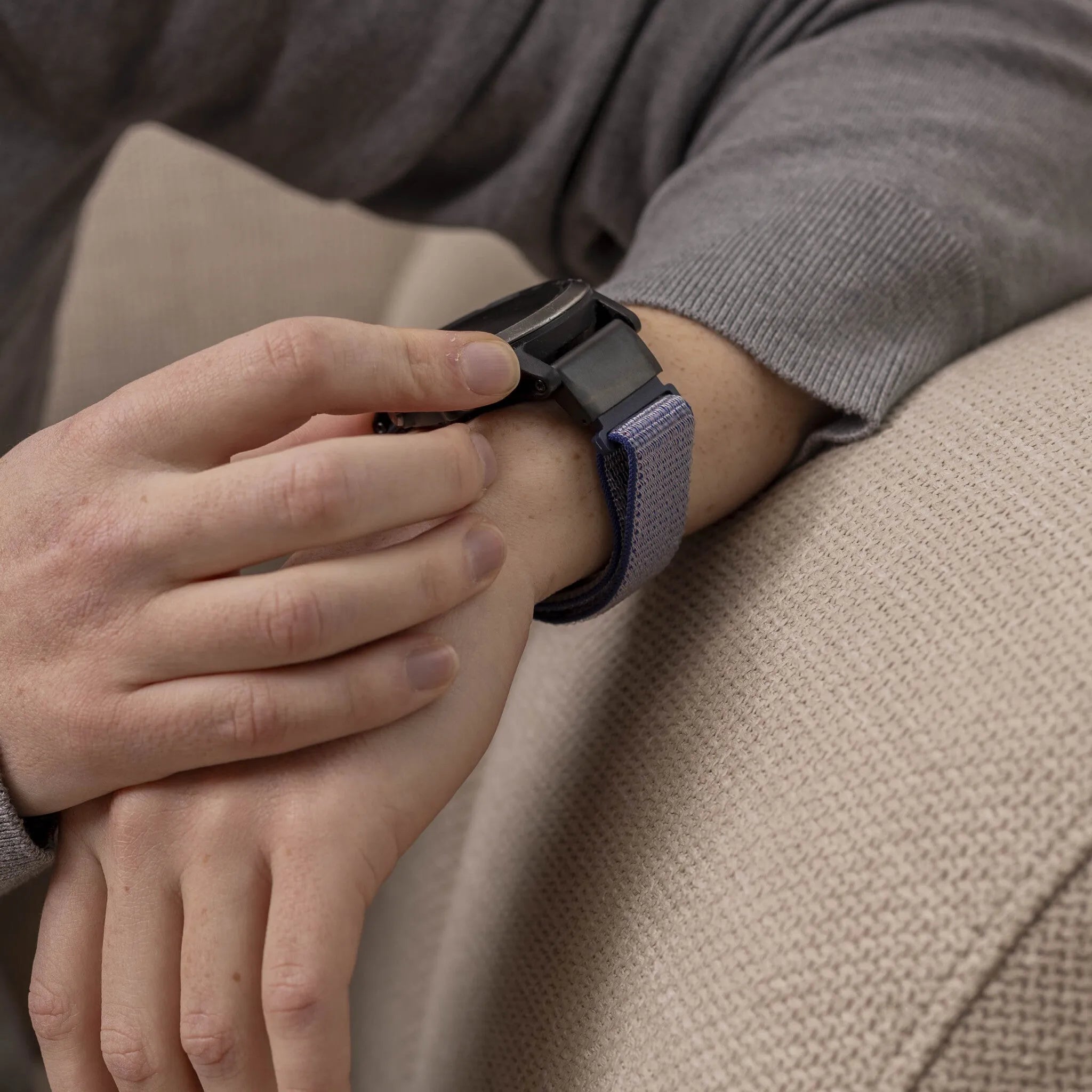 Nylon Strap, blue, lifestyle photo