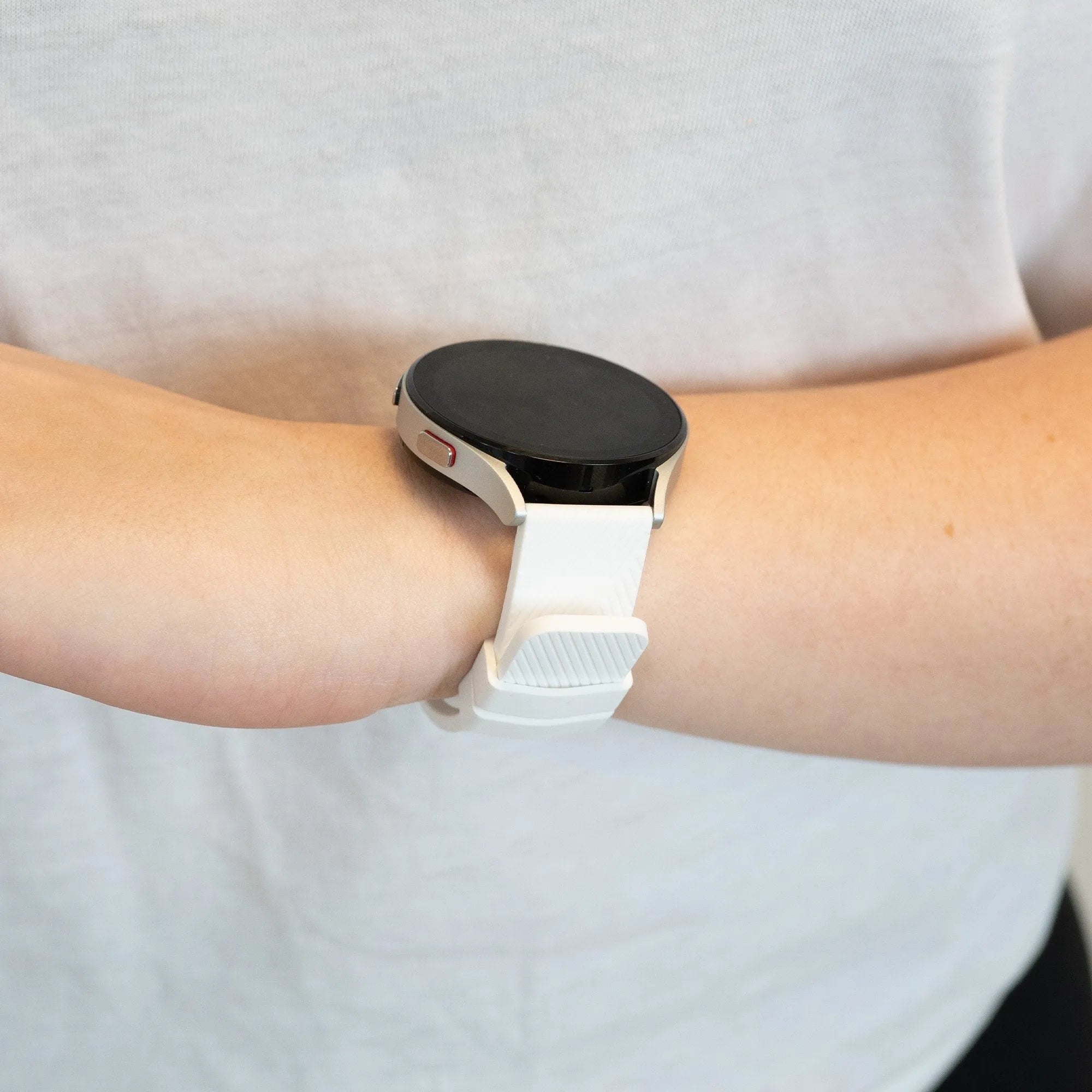 Bandz Suunto Run Silicone Strap 'Deluxe' (White)