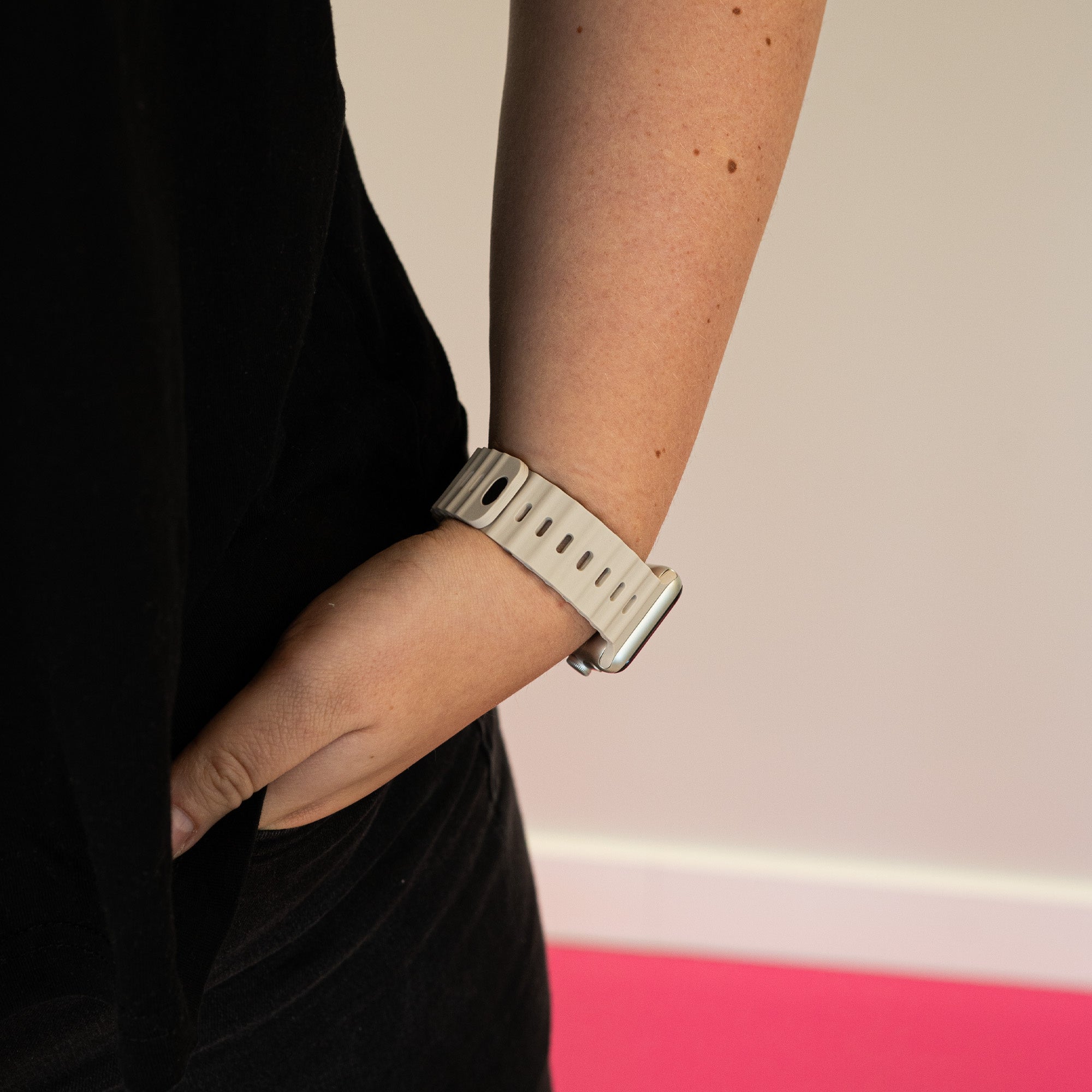 Bracelet Ocean avec fermeture à pression Apple Watch Ultra (lumière stellaire)