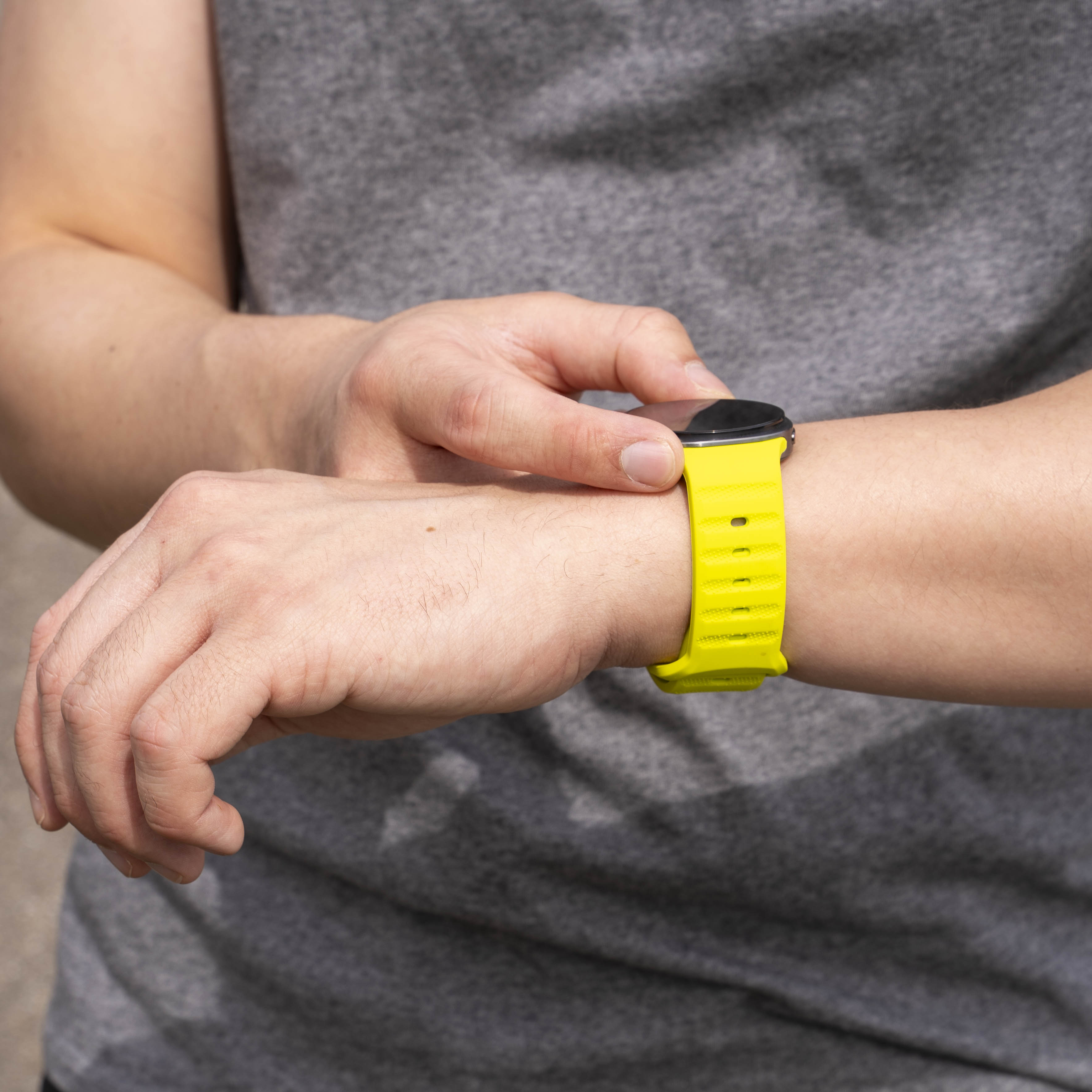 Bracelet silicone Outdoor Samsung Galaxy Watch 9 - 40mm (lime)