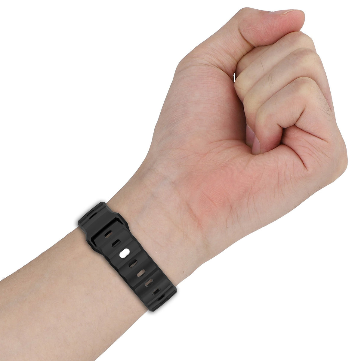 Outdoor Silicone Strap, black, lifestyle photo