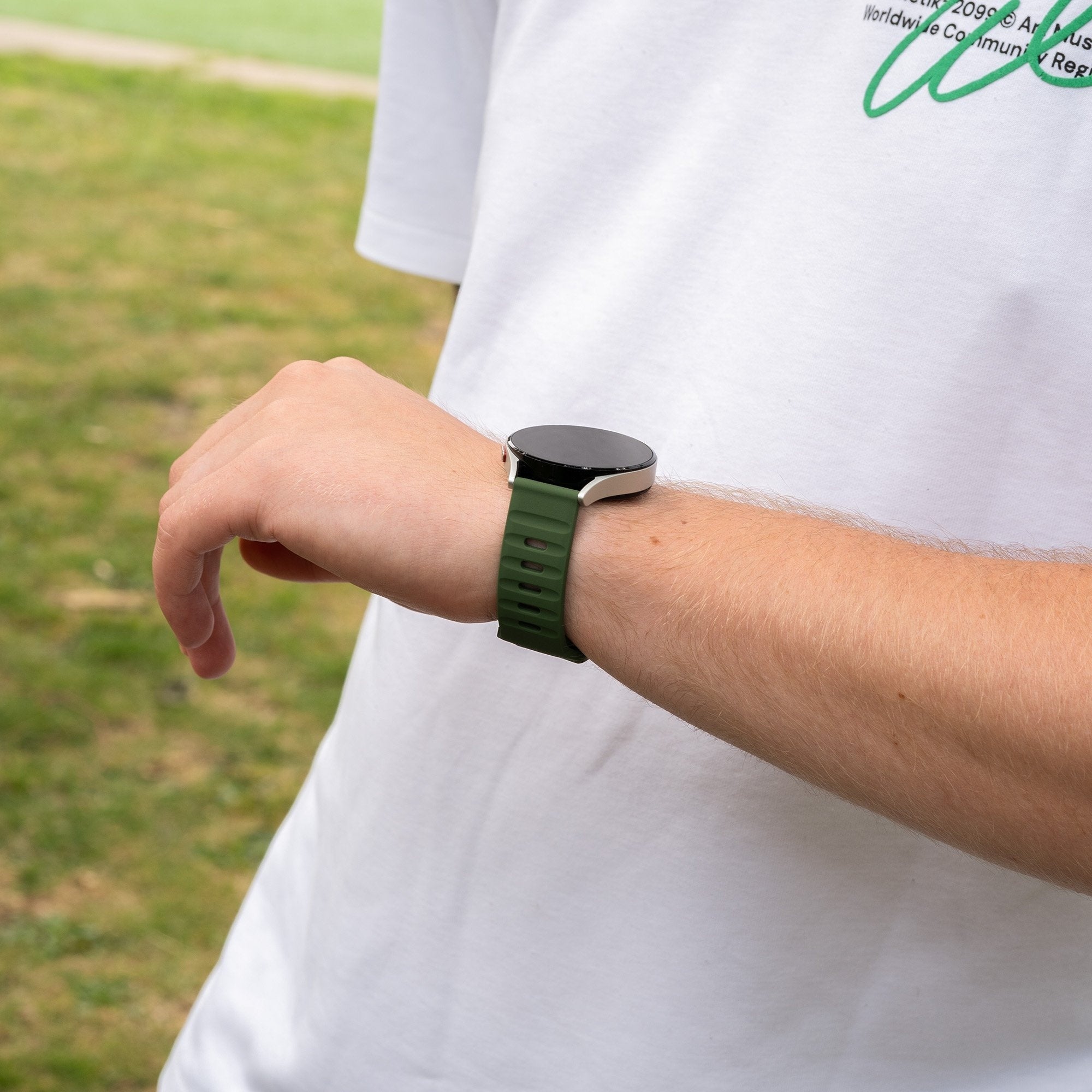 Coros Apex 42mm Outdoor Silicone Strap (Green)