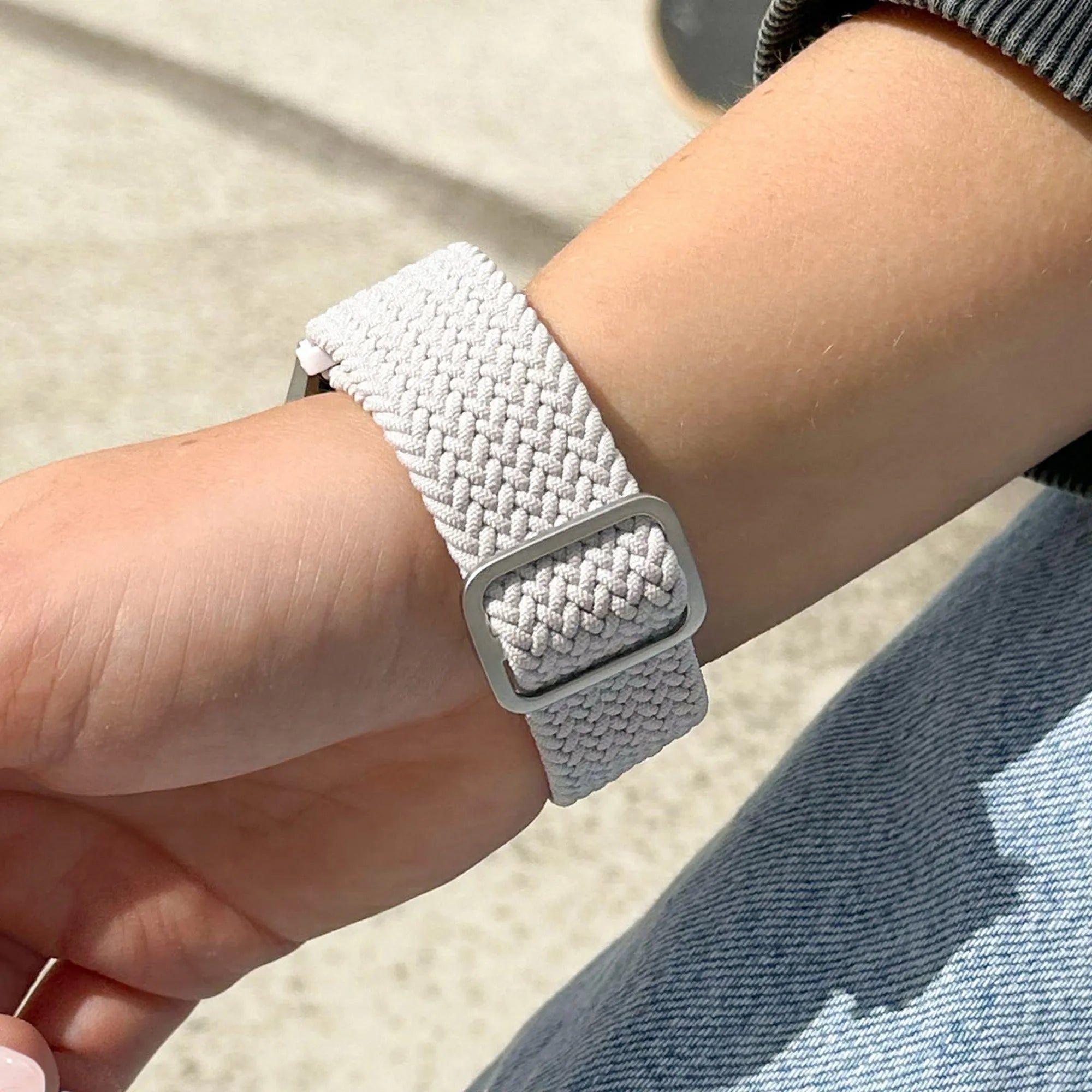 Bracelet tissé réglable OnePlus Watch 3 (blanc)
