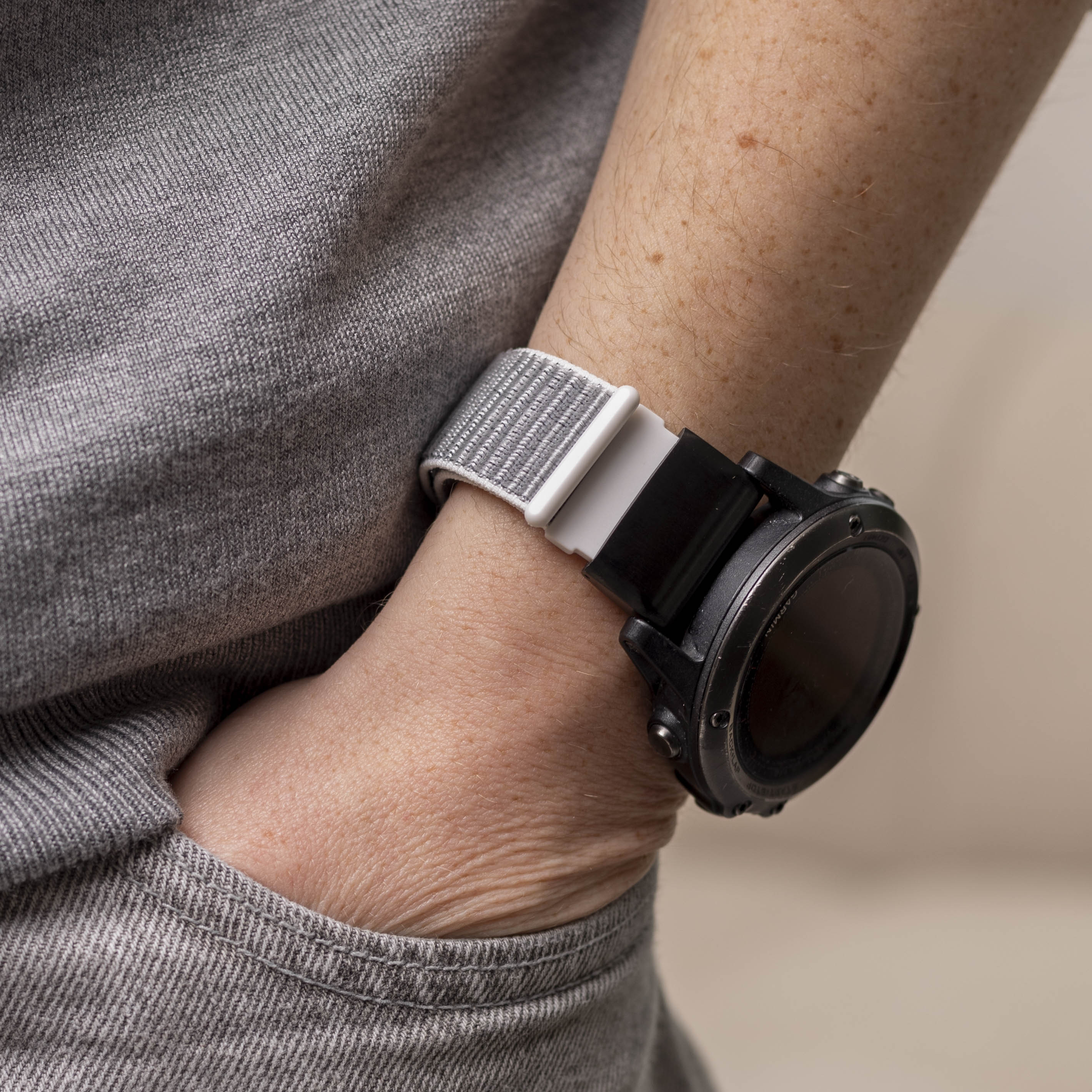 Bracelet nylon Garmin Quatix 3 / 6x / 7x Solar (coquillage)