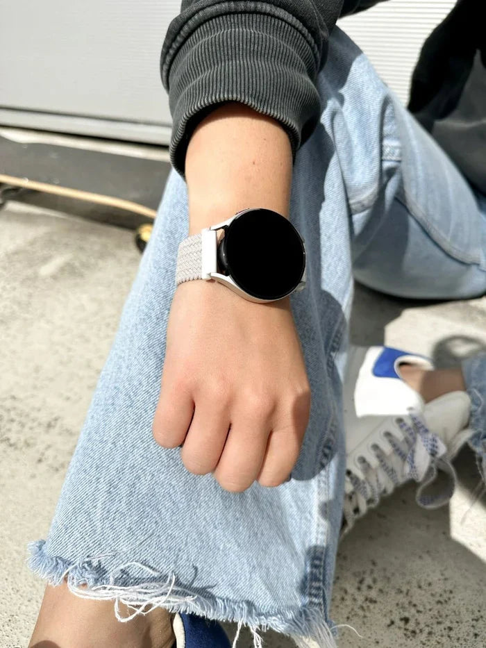 Bracelet tressé réglable Amazfit GTR Mini (blanc)