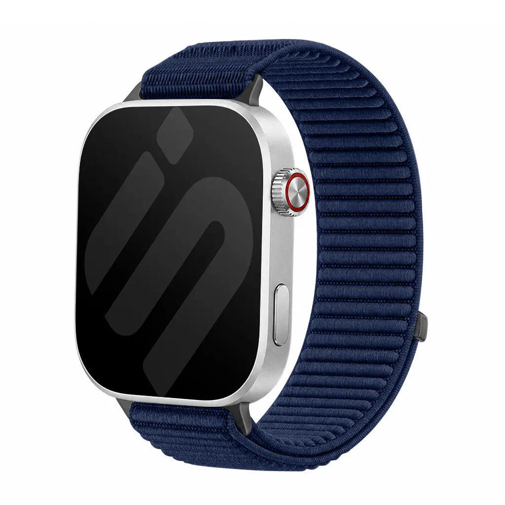 Bracelet nylon ondulé Xiaomi Smart Band 10 Pro (bleu foncé)