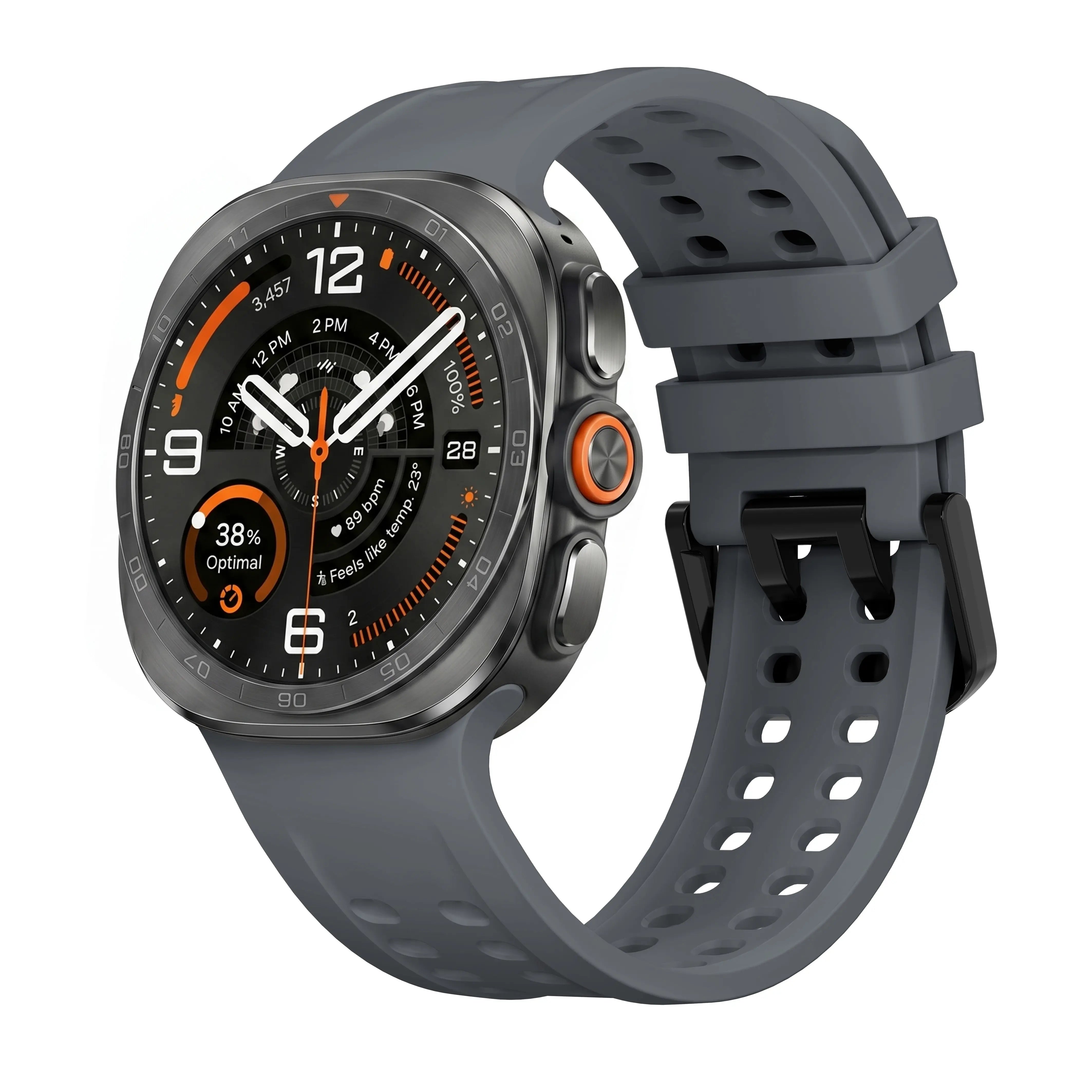 Samsung Galaxy Watch Ultra 2 Silicone Strap (Dark Grey)