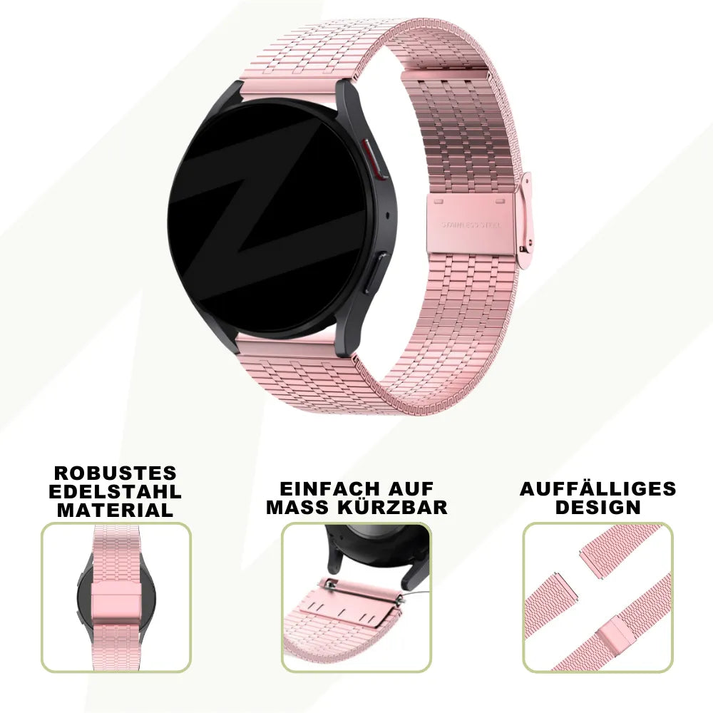 Bandz Bracelet acier réglable Coros Pace 2 (rose)