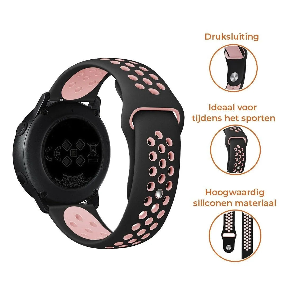 Silicone Sport Strap, black/pink, promotional banner