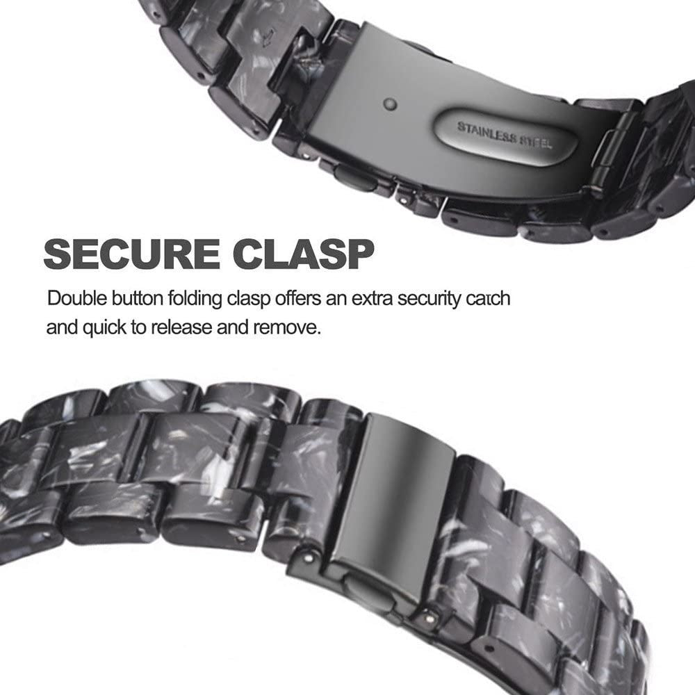 Metal Resin Strap, black/white, promotional banner