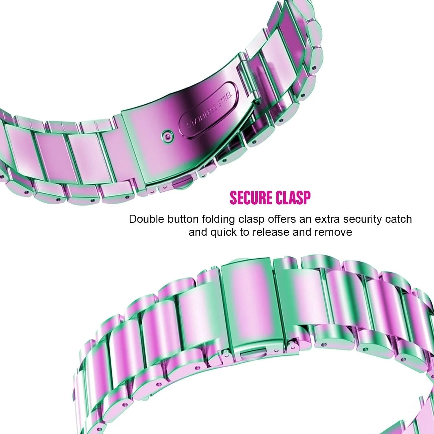 Bracelet acier Gard Pro Health Smartwatch 3 - 48mm (arc-en-ciel)