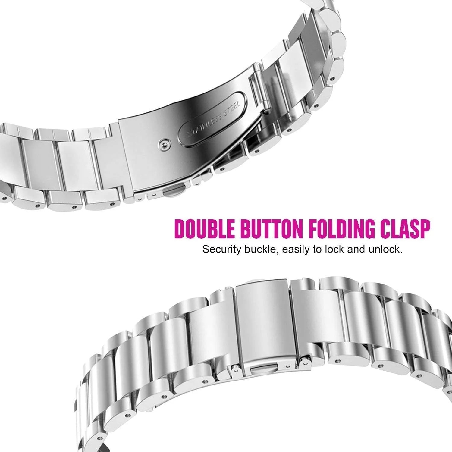 Bracelet acier Oppo Watch X2 Mini (argent)