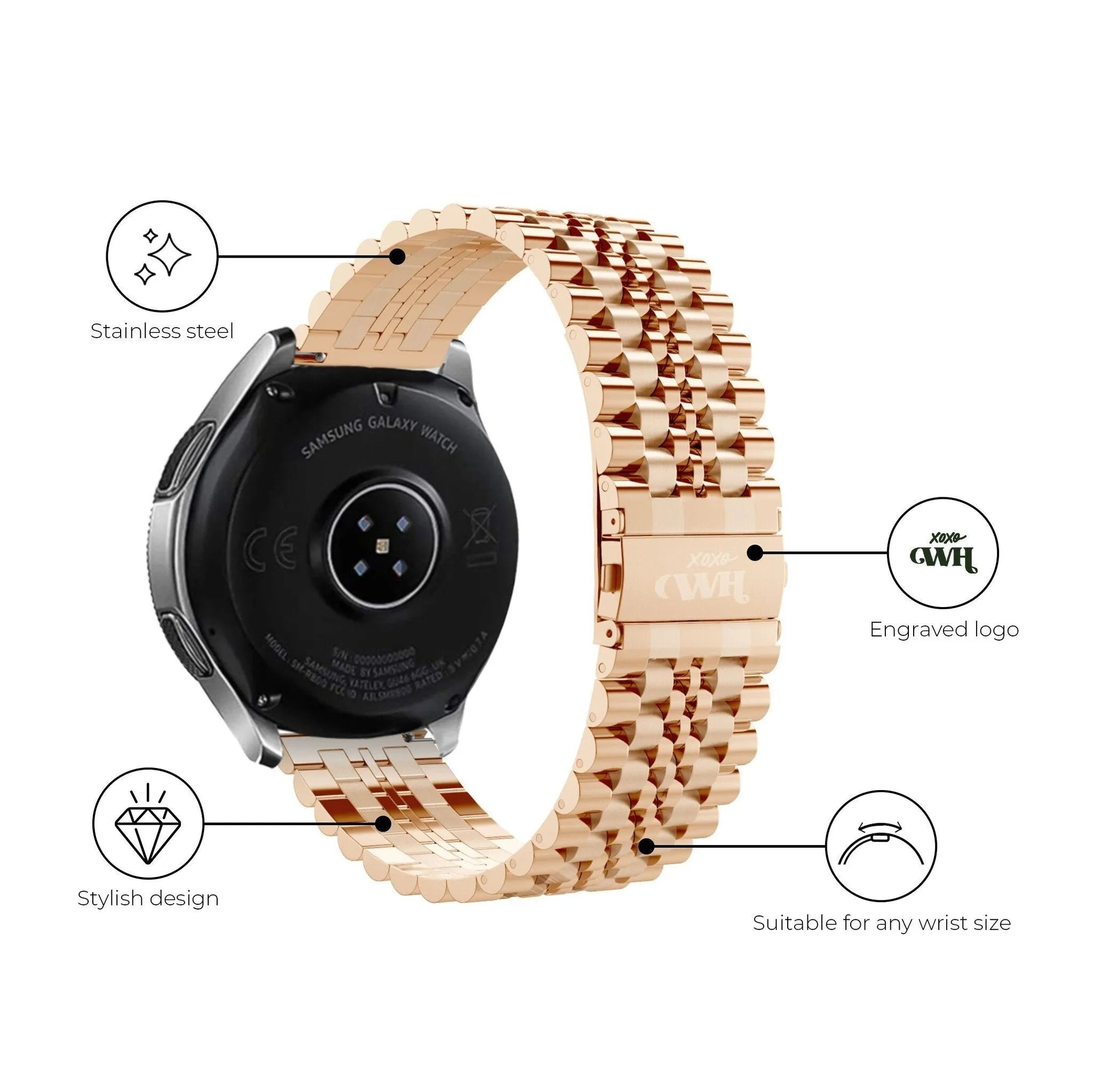xoxo Wildhearts Polar Ignite 3 Steel Strap (Rose Gold)