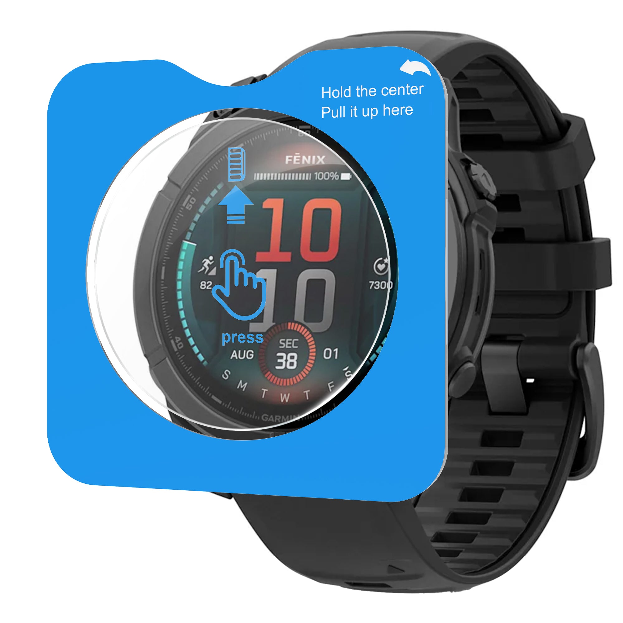 Protection d'écran avec outil de pose en un clic - Garmin Fenix E