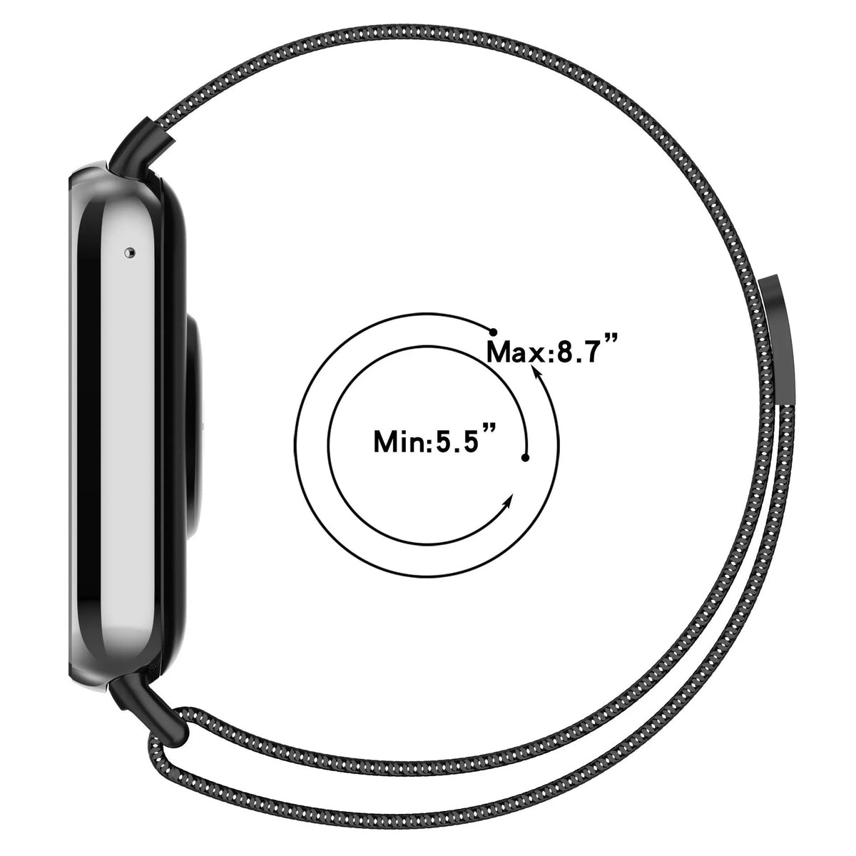 Redmi Watch 6 Milanese Strap (Black)