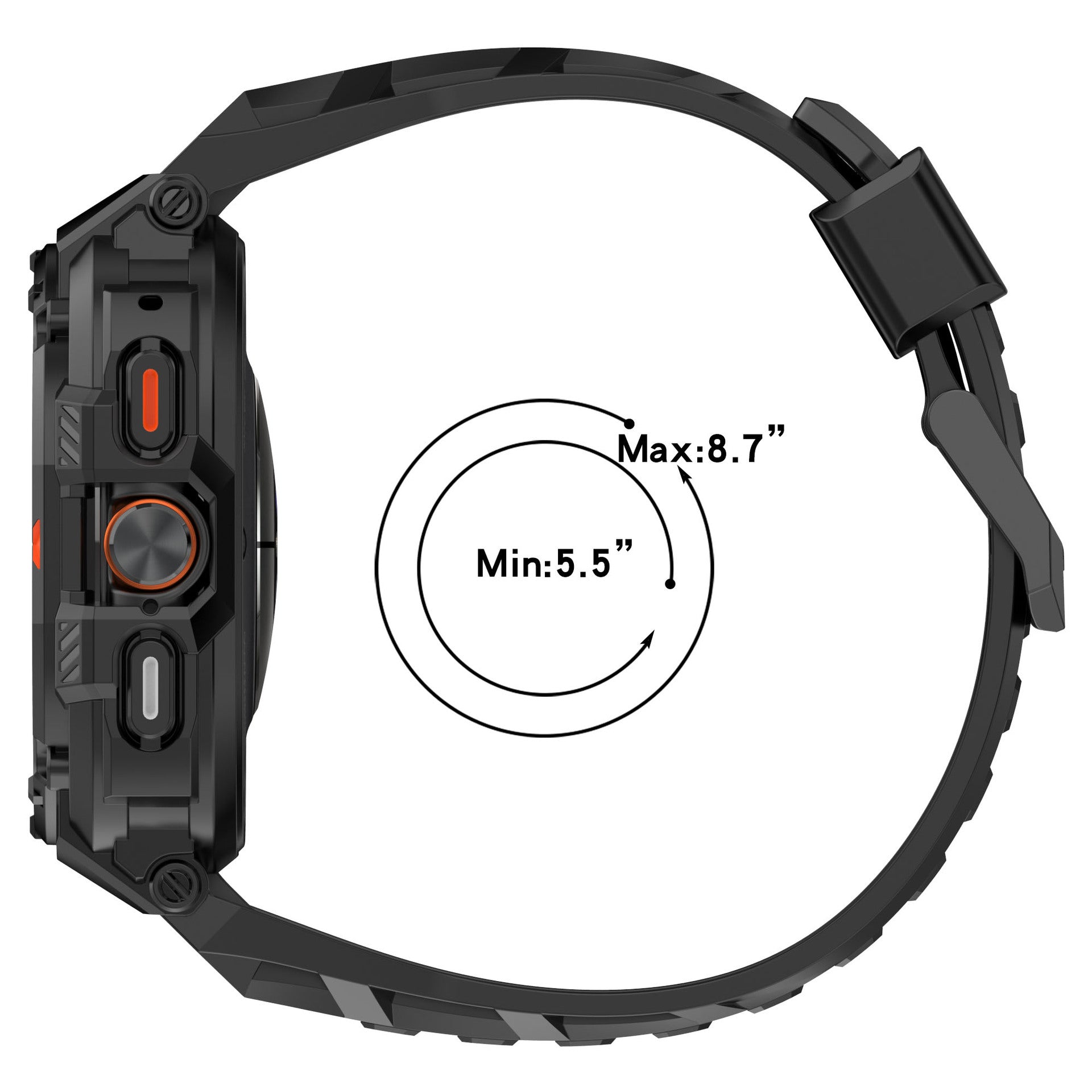 Bracelet TPU avec cadre Samsung Galaxy Watch Ultra (noir)