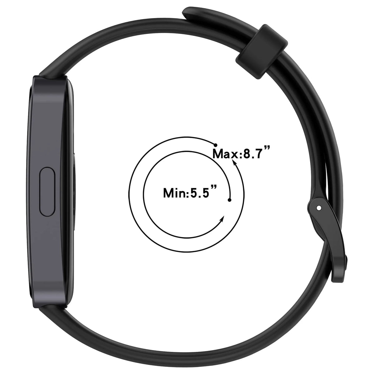 Bracelet silicone classique Huawei Band 9 (noir)