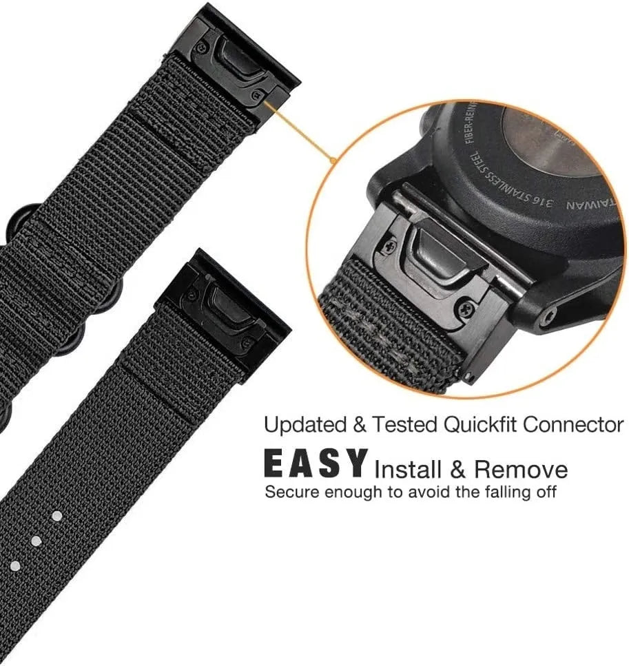 Bracelet nylon à boucle Amazfit T-Rex Ultra 2 (noir)