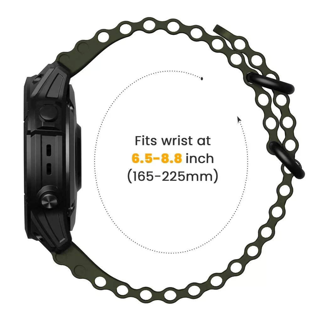 Garmin MARQ Ocean Strap (Army Green)