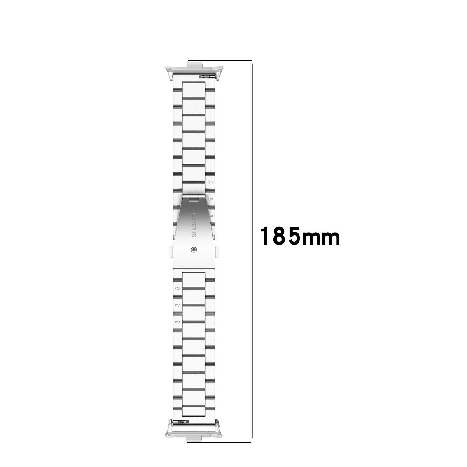 Bracelet acier Xiaomi Smart Band 10 Pro (argent)