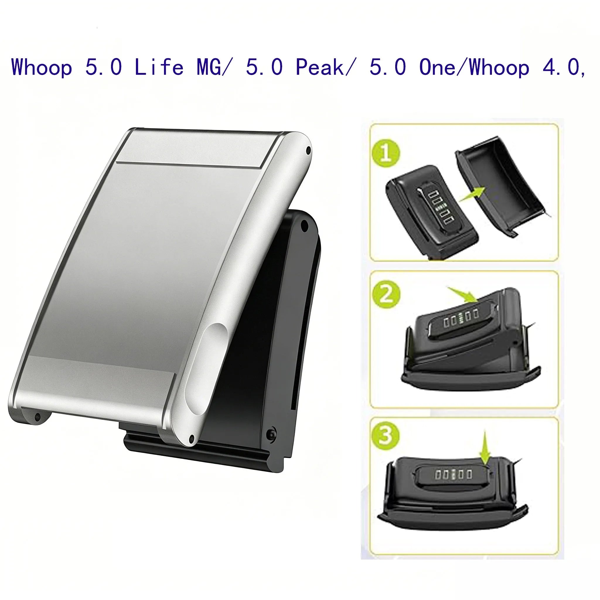 Bracelet acier WHOOP 5.0 (argent)