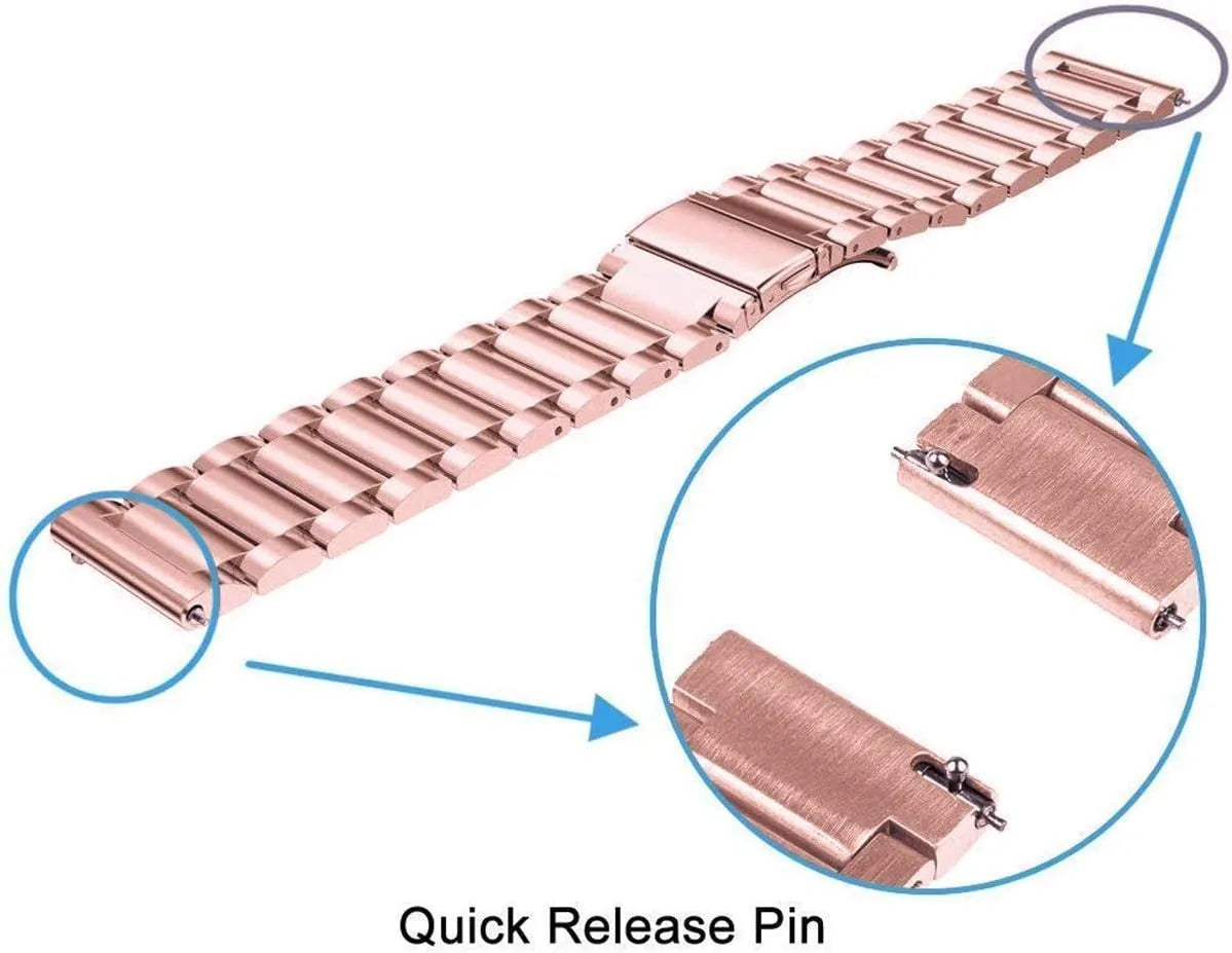 Bracelet acier Amazfit GTS 4 (rose)