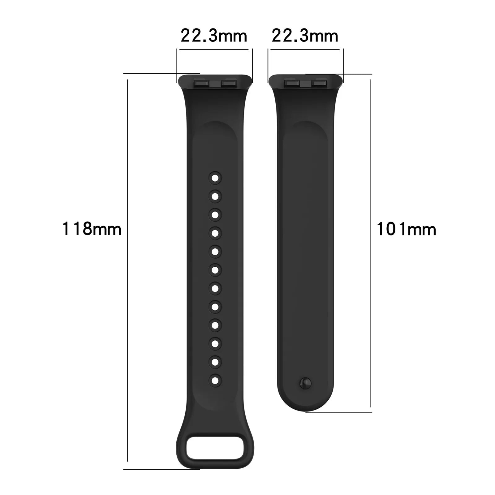 Bracelet TPU Honor Band 10 (noir)