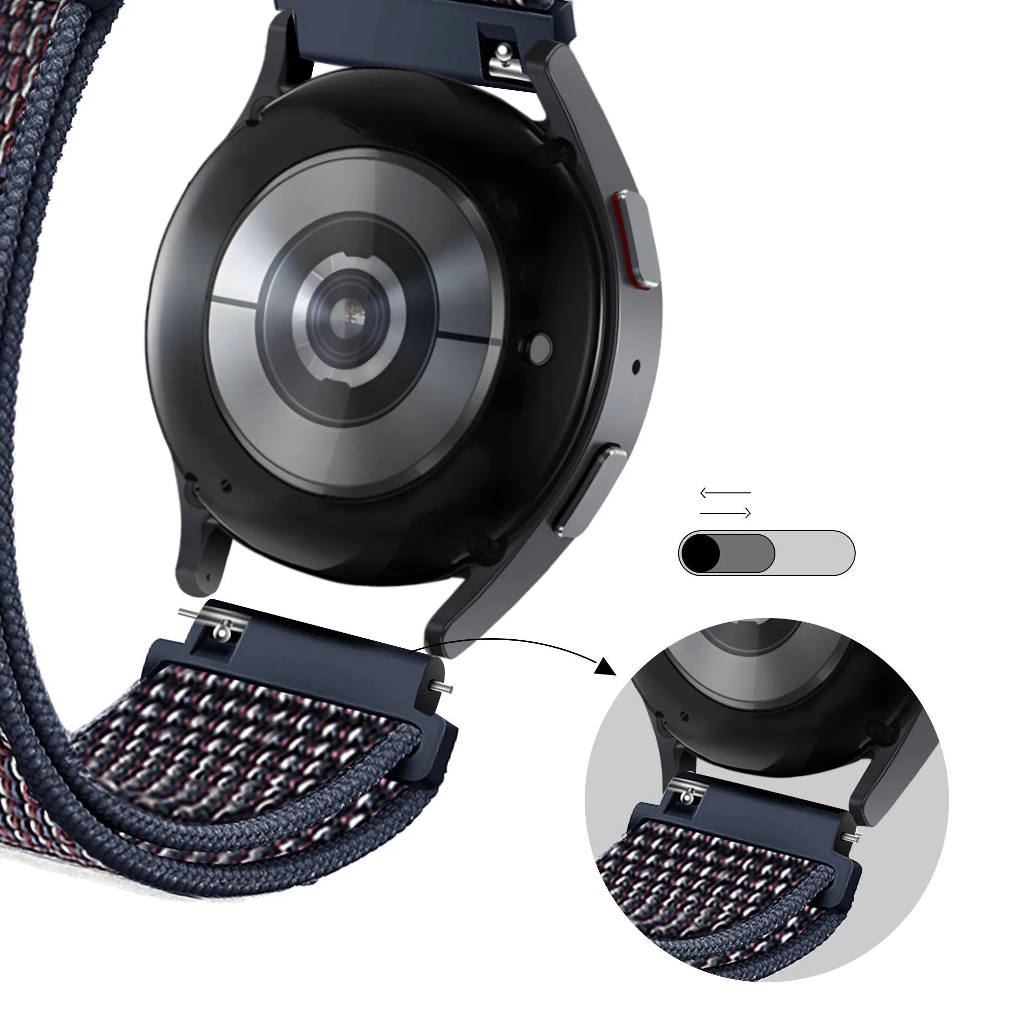 Bandz Bracelet nylon loop Suunto 9 Peak Pro (indigo)