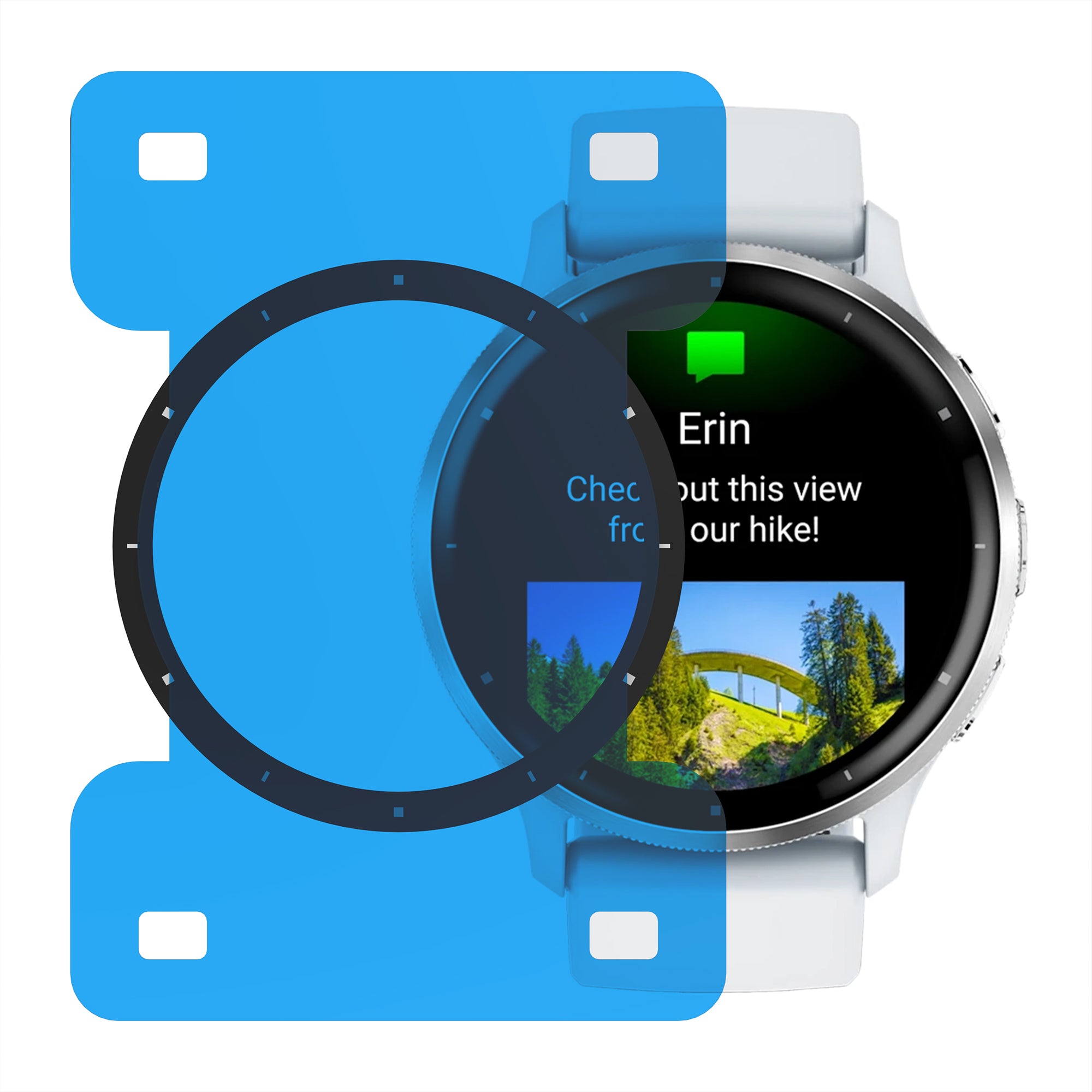 Protection d'écran avec outil de pose en un clic - Garmin Venu 3