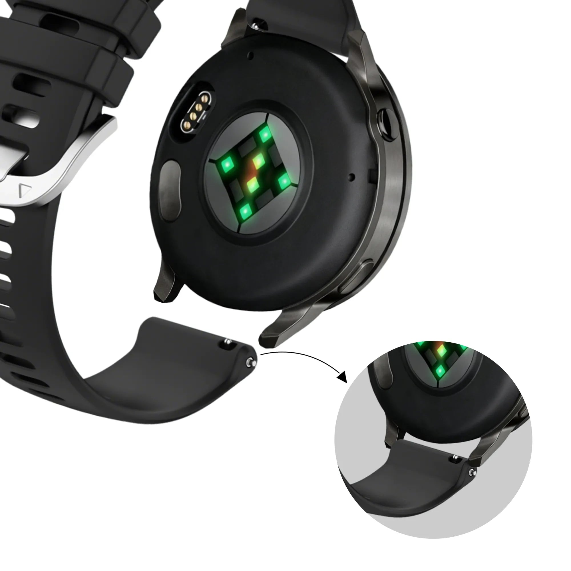 Bandz Garmin Venu 3s Silicone Strap 'Classic' (Black)