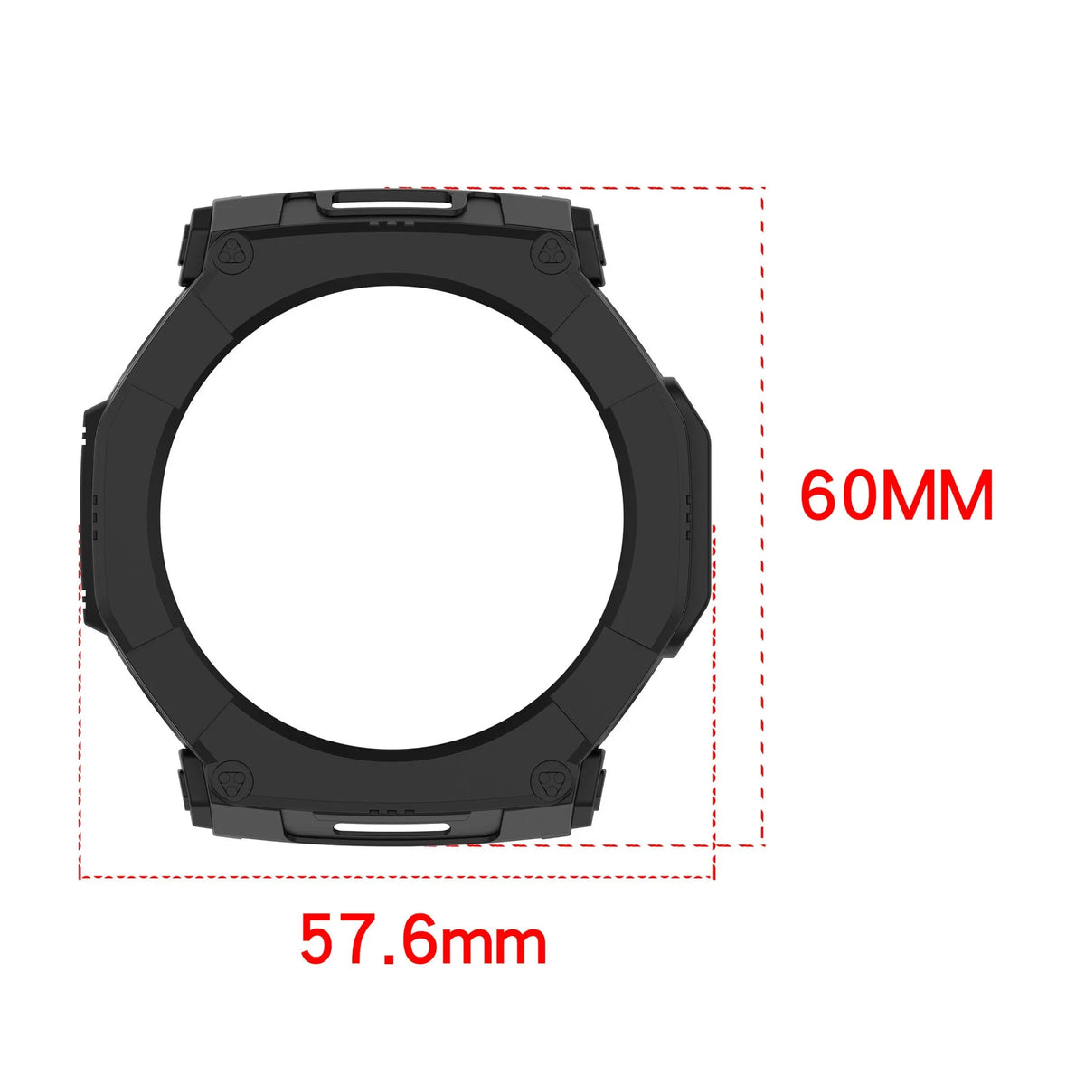 Coque TPU robuste Amazfit T-Rex Ultra 2 (noir)