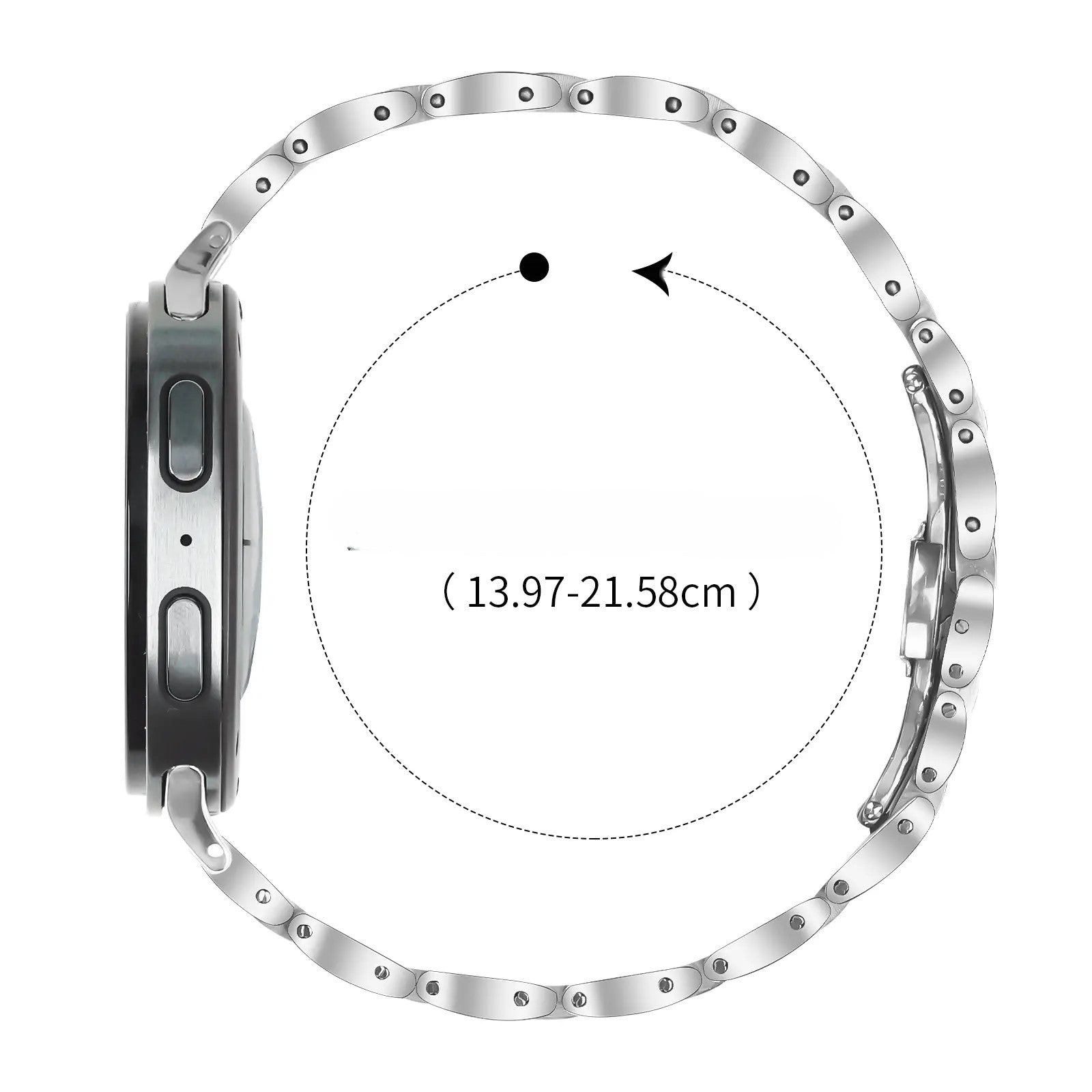 Bracelet acier fin Samsung Galaxy Watch 9 - 40mm (argent)