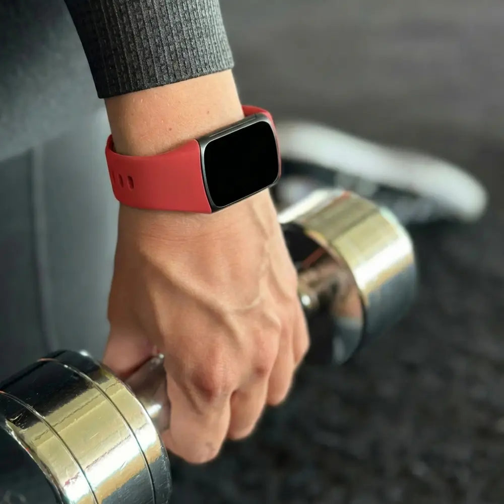 Bracelet silicone Fitbit Charge 5 (rouge)