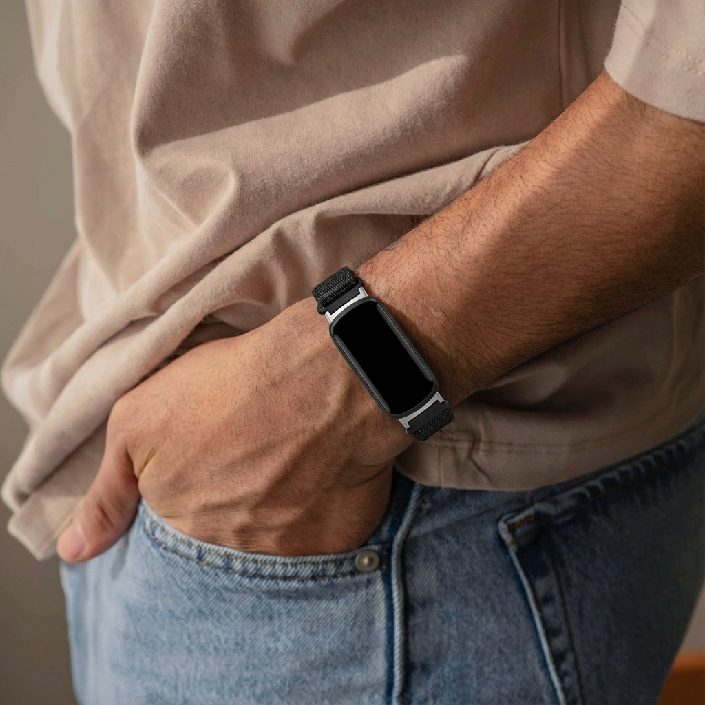 Bracelet nylon Fitbit Inspire 3 (noir)