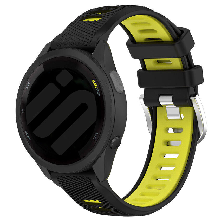 Bracelet à boucle sportive Garmin Forerunner 570 - 42mm (noir/jaune)