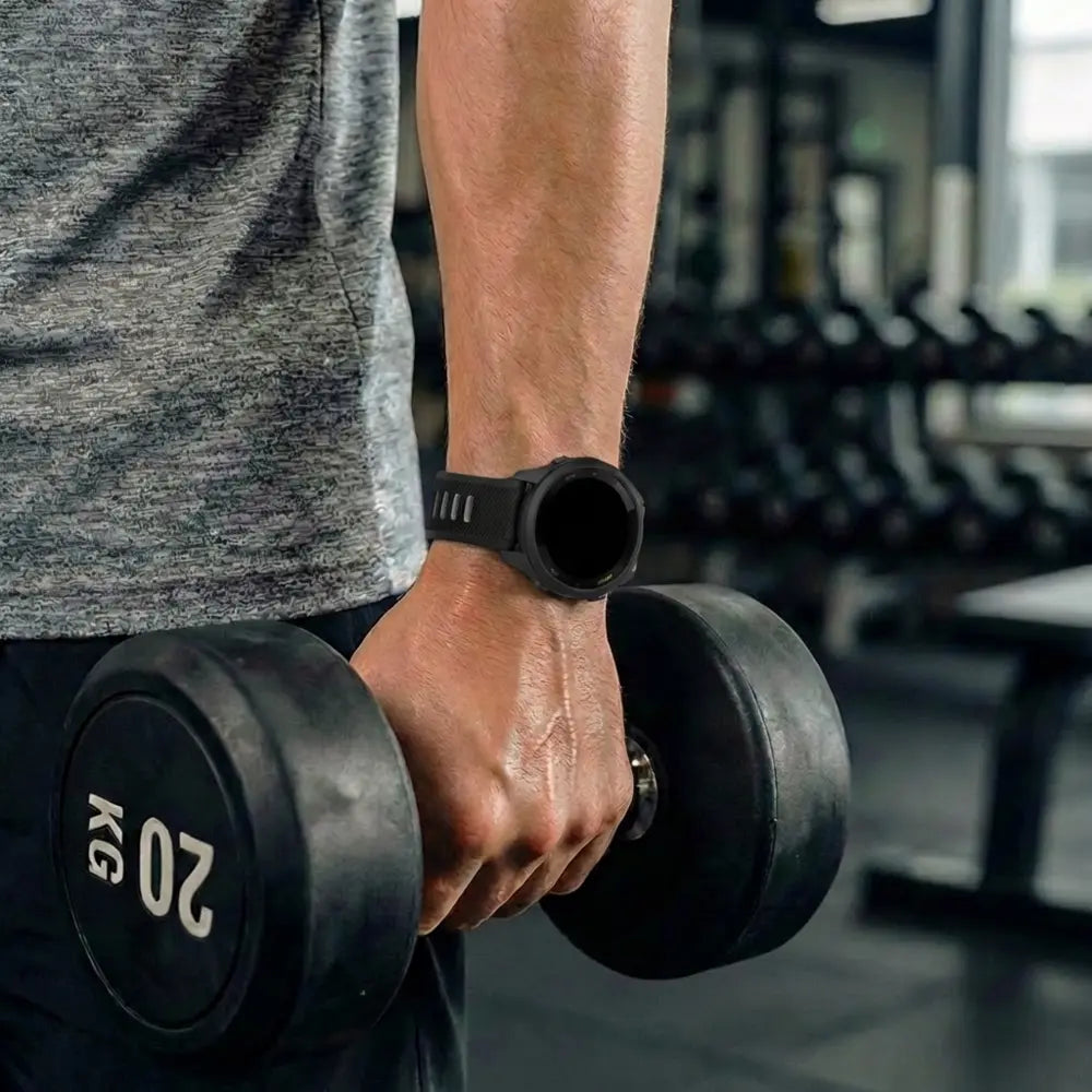 Bracelet sport á boucle Garmin Forerunner 265 (noir/gris)