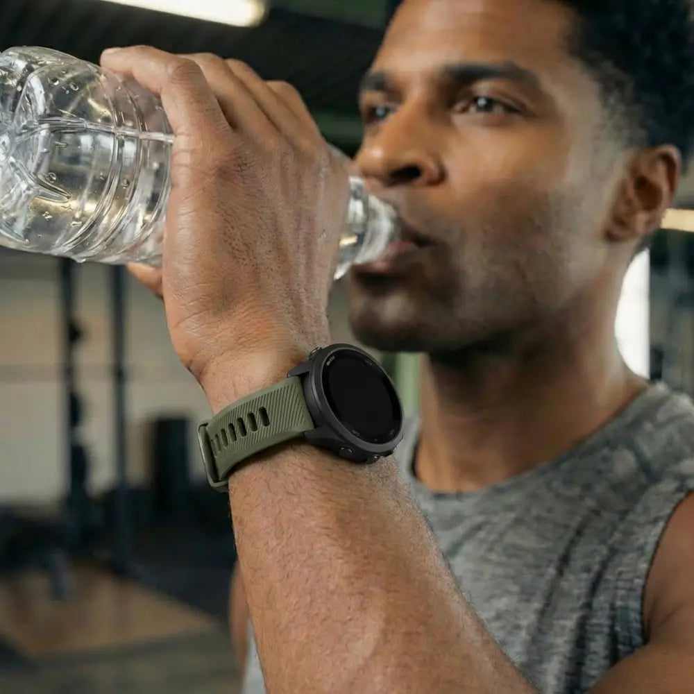 Garmin Forerunner 265 Sport Buckle Strap (Olive Green/Black)