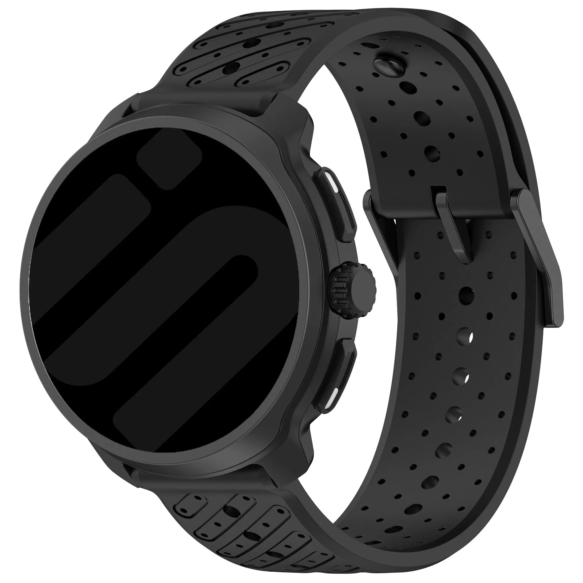 Bracelet silicone à rayures Gard Pro Health Smartwatch 3 - 48mm (noir)