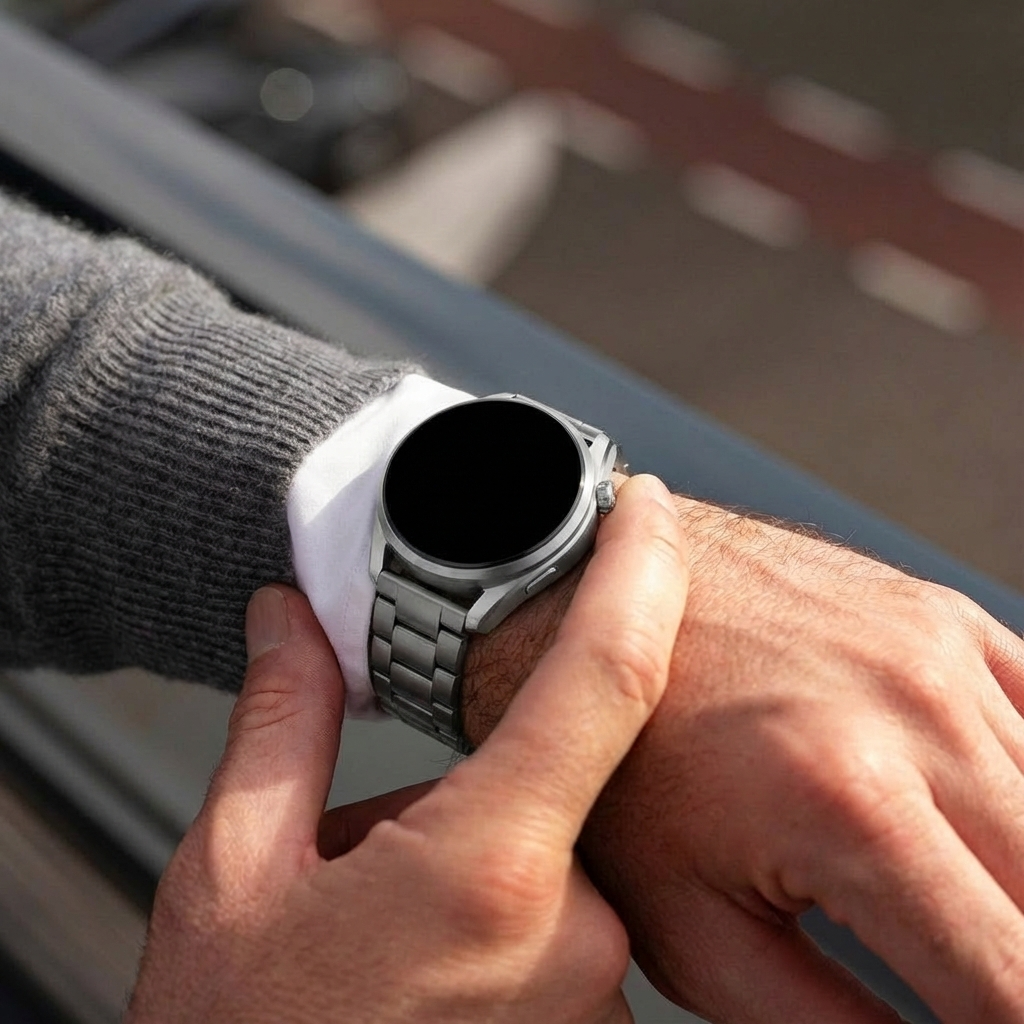 Huawei Watch GT 'One Push' Titanium Strap (Graphite)