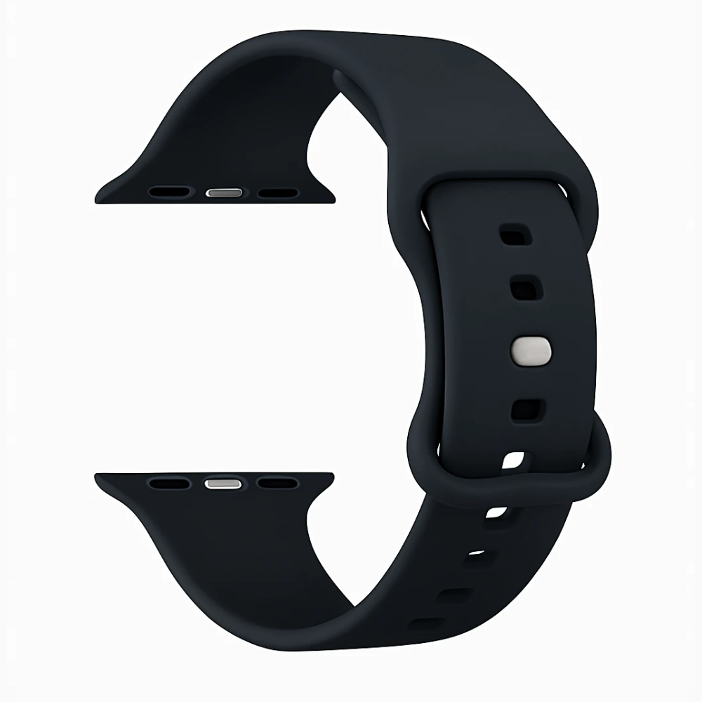 Bracelet Apple Watch silicone (noir)