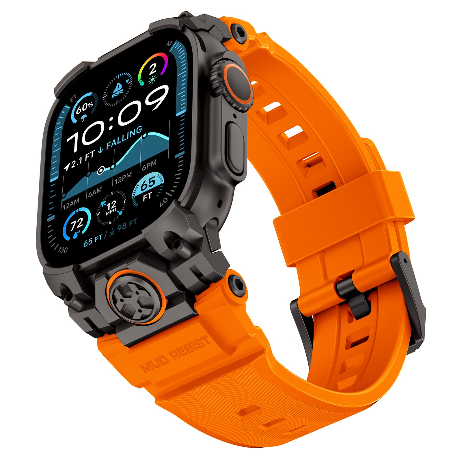 Bracelet silicone 'Cuatro garras' Apple Watch (orange)