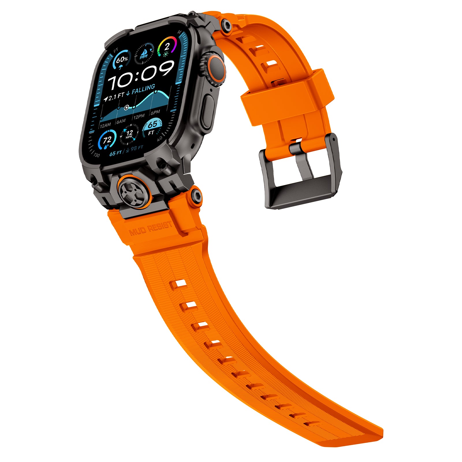 Bracelet silicone 'Cuatro garras' Apple Watch (orange)