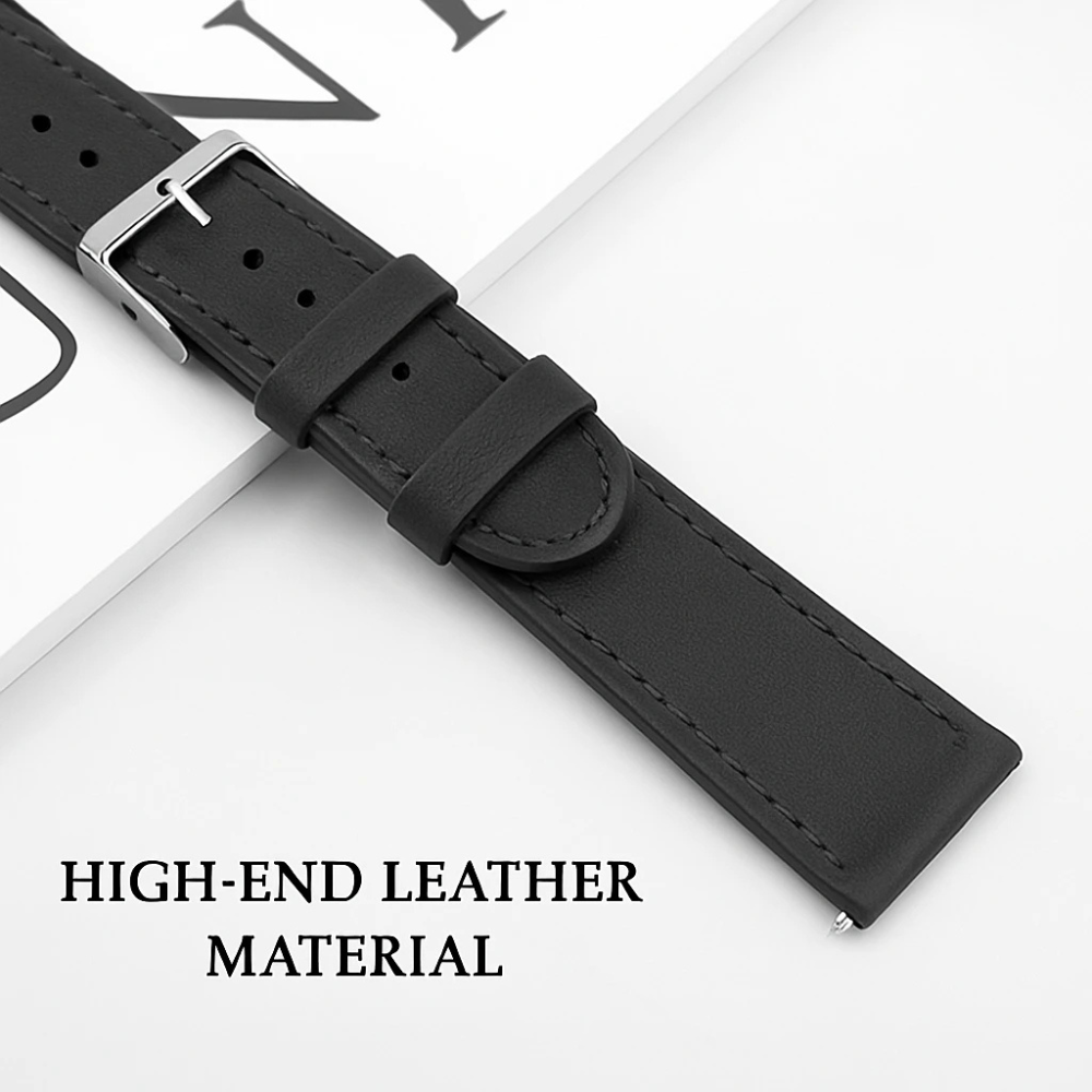 Polar Grit X Modern Leather Strap (Black)