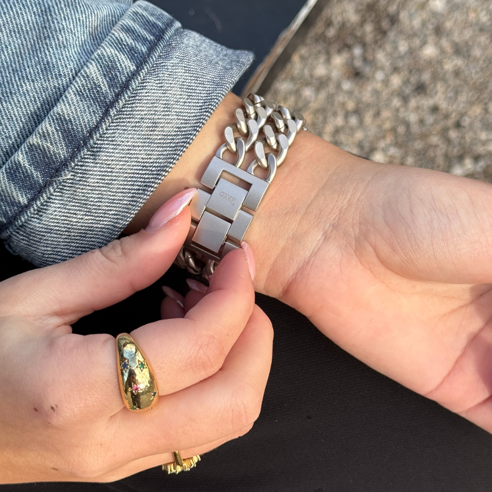 xoxo Wildhearts Apple Watch Steel Strap - Chain strap (Silver) - 38/40/41/42mm