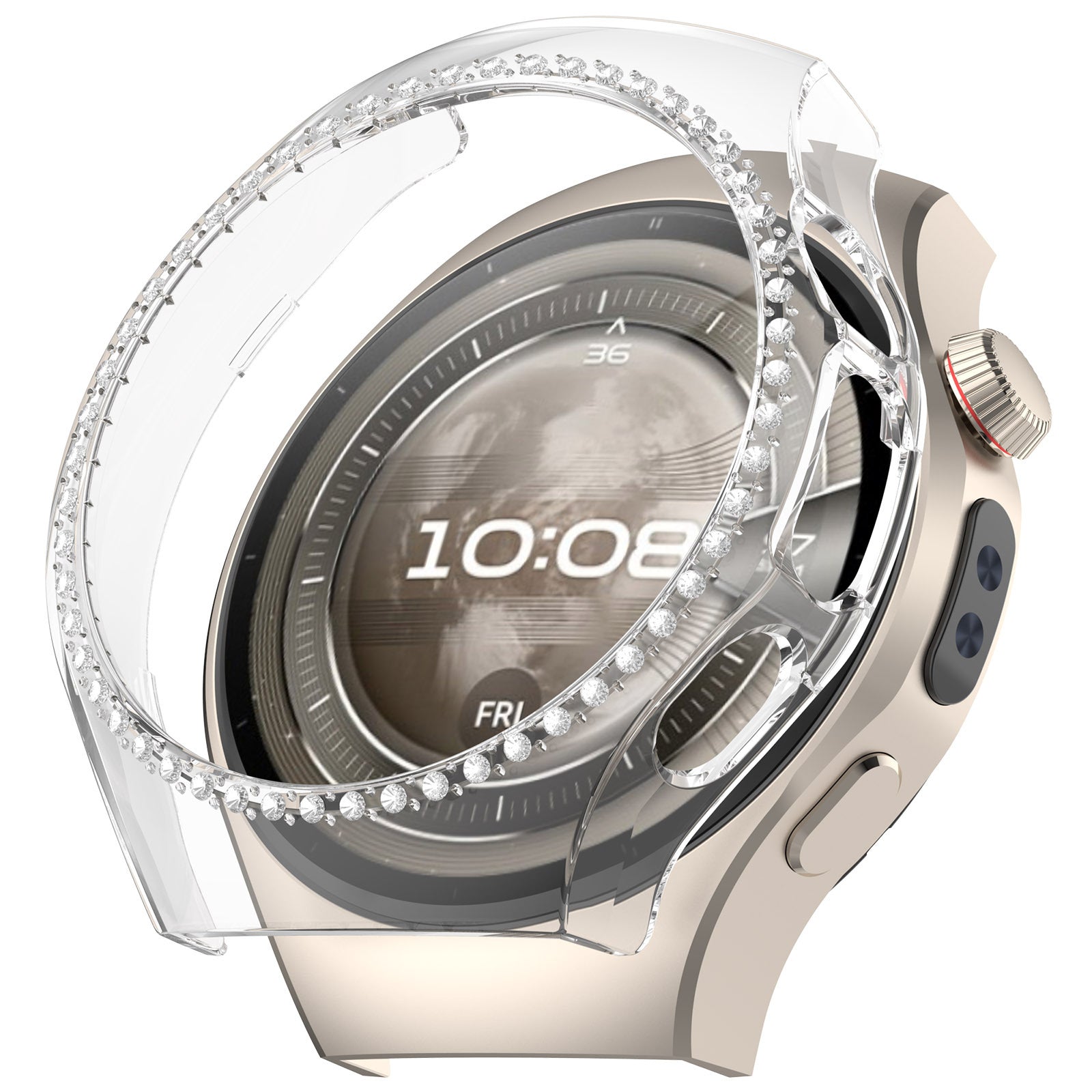 Huawei Watch 5 - 42mm Diamond Hard Case (Transparent)