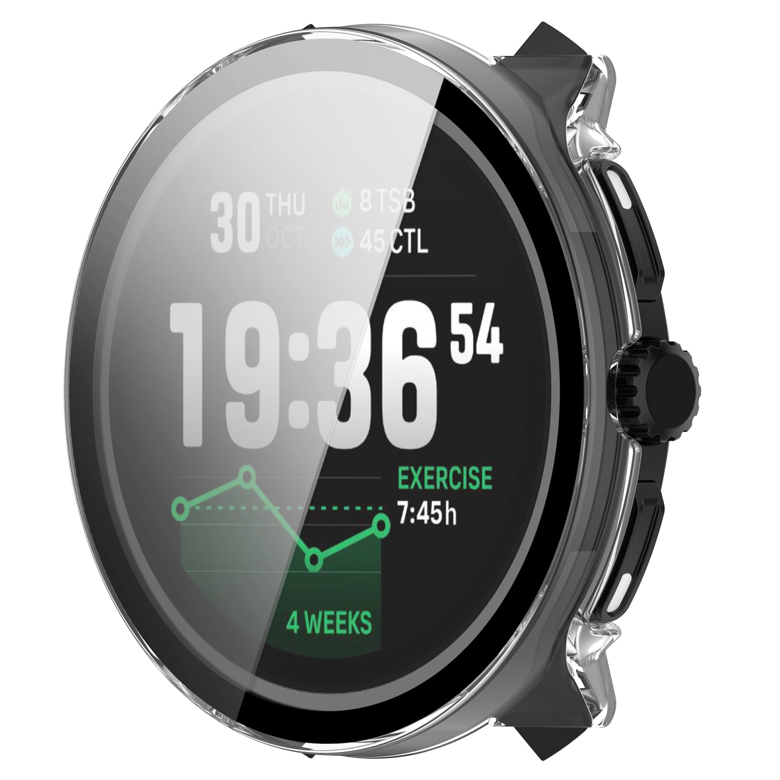 Coque avec verre PC Suunto Race 2 (transparent)