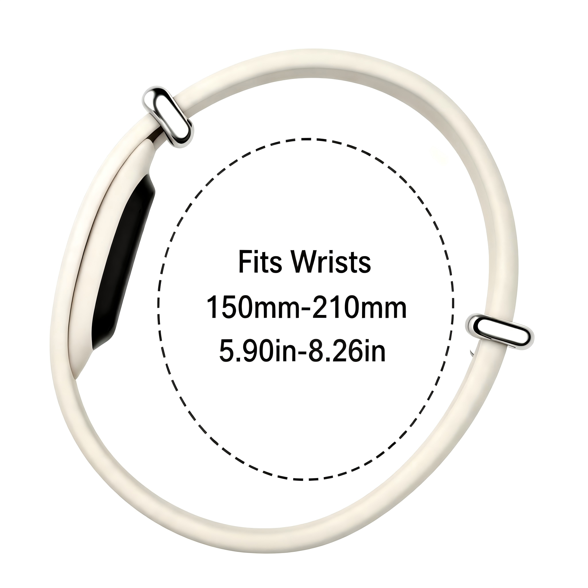 Bracelet silicone Fitbit Air (blanc)