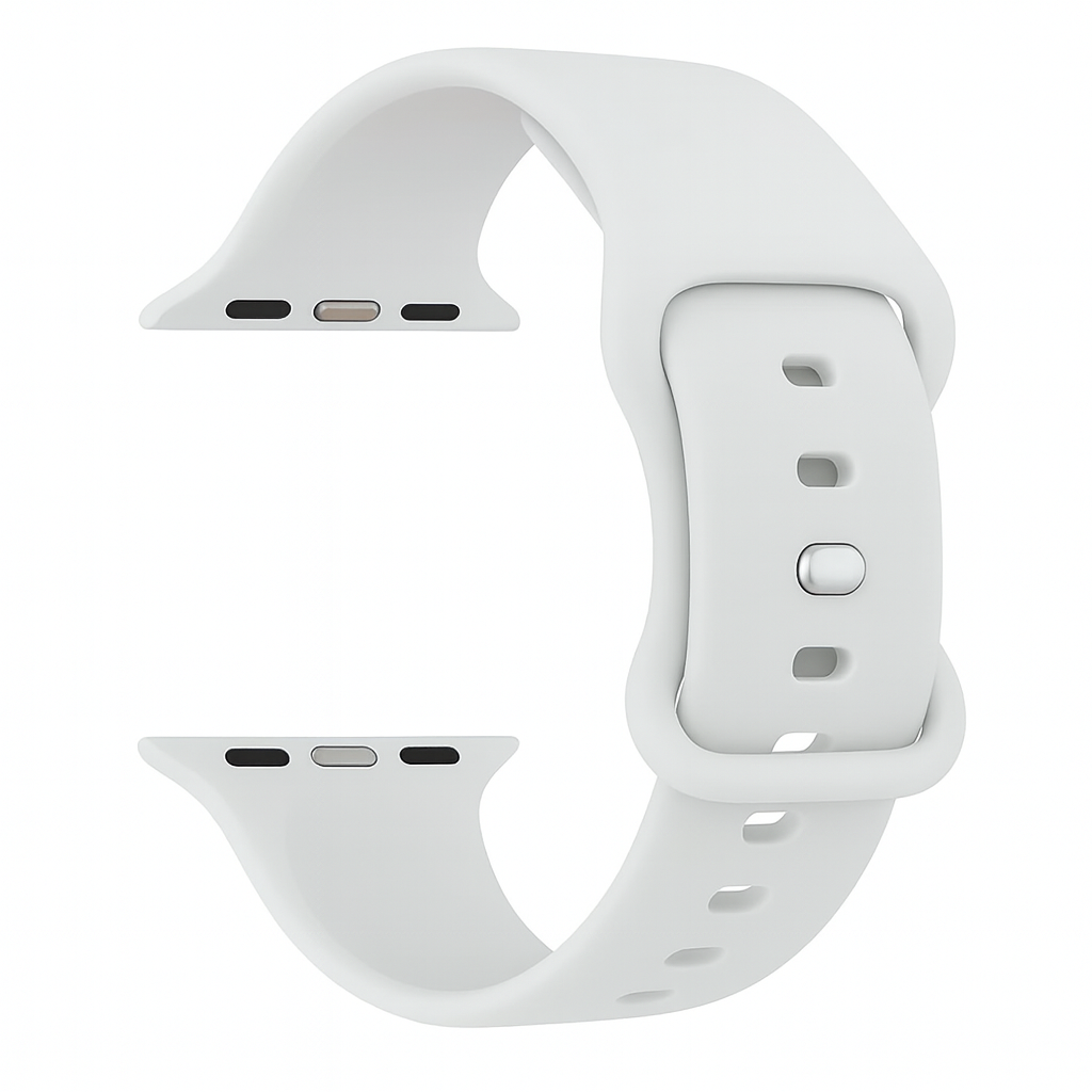 Bracelet Apple Watch silicone (blanc)