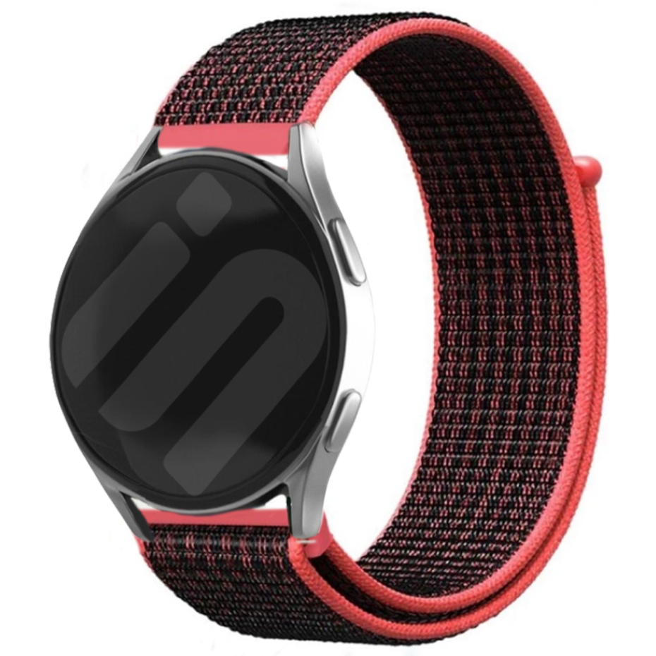 Amazfit Cheetah (Pro) Nylon Strap (Black/Coral)